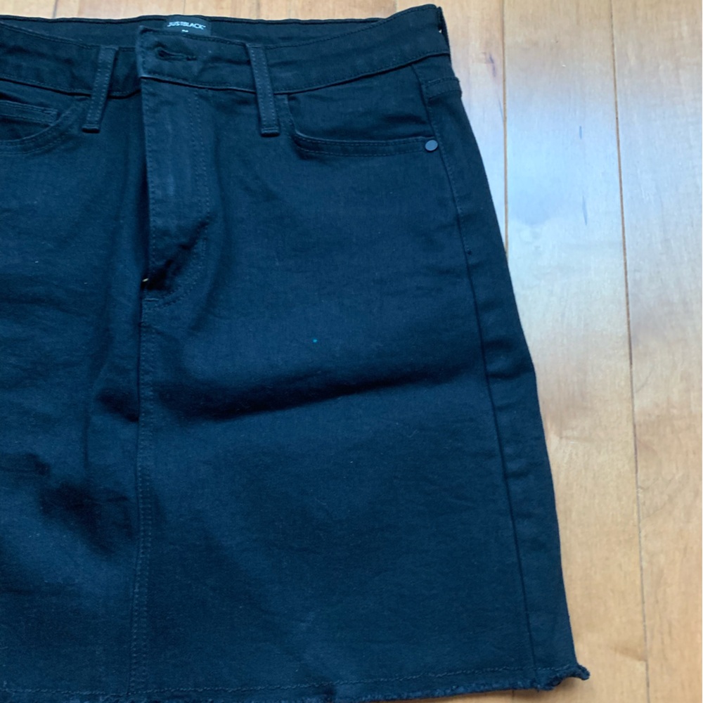 Just Black Denim Skirt - Picture 5 of 6